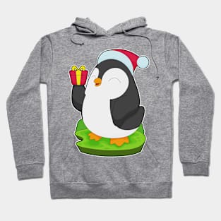 Penguin Christmas Santa hat Hoodie